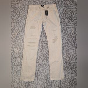 Forever 21 Men's Beige Straight Jeans